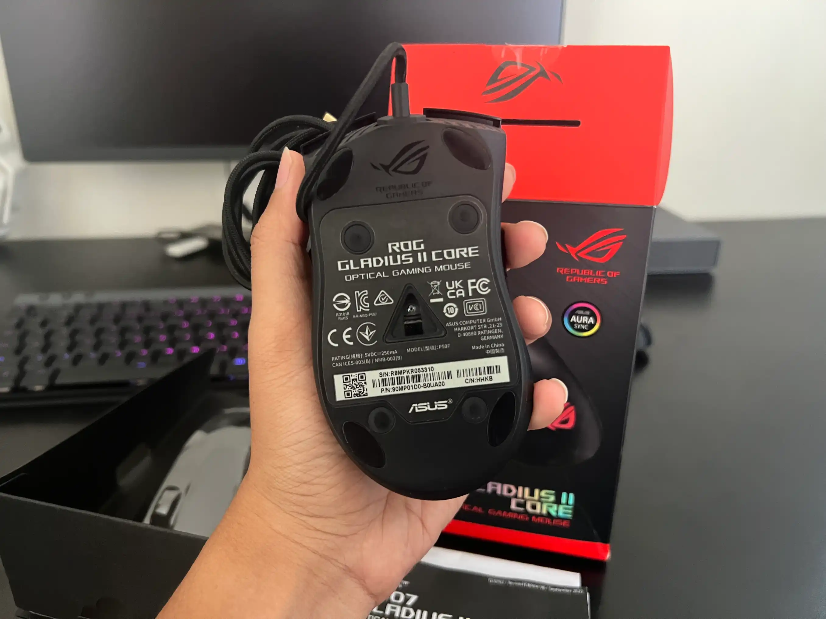 Asus ROG Gladius II Core 4